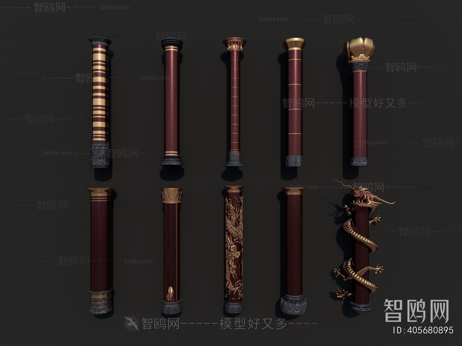 Chinese Style Column