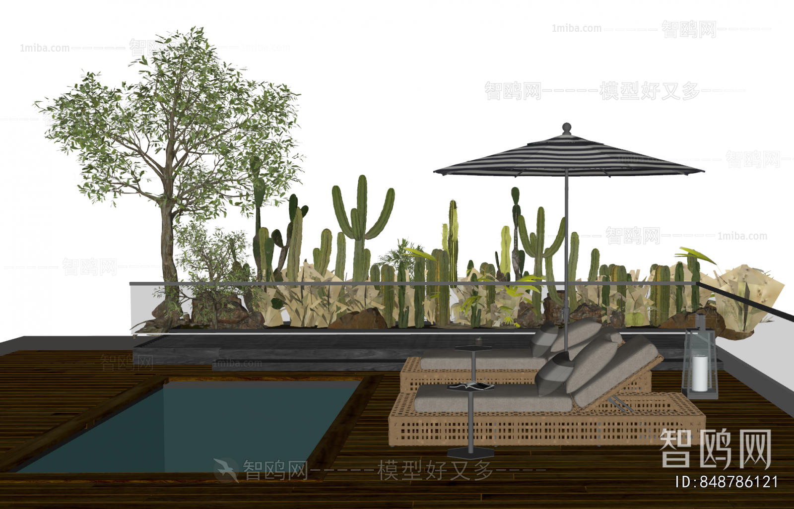 Modern Courtyard/landscape