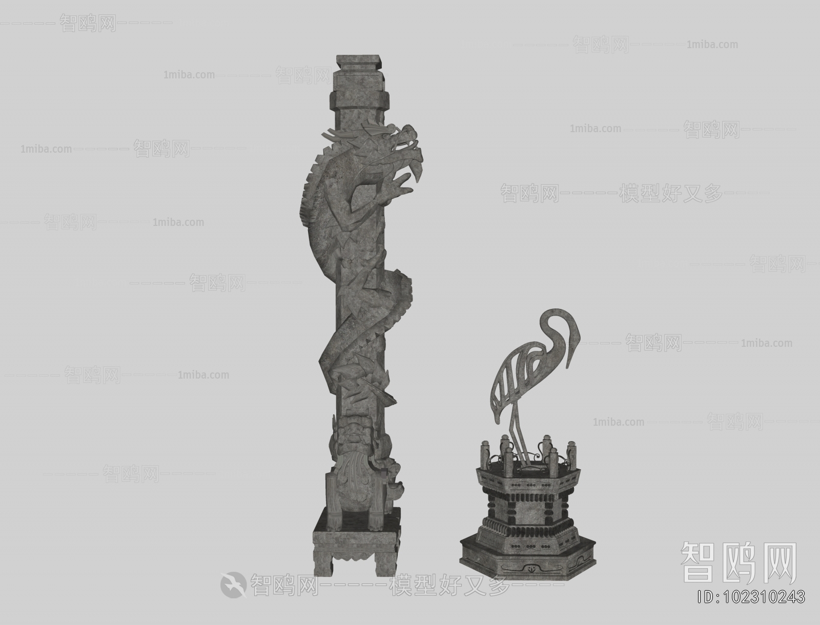 Chinese Style Column