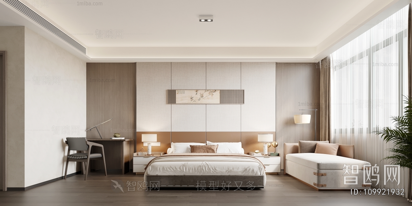 New Chinese Style Bedroom