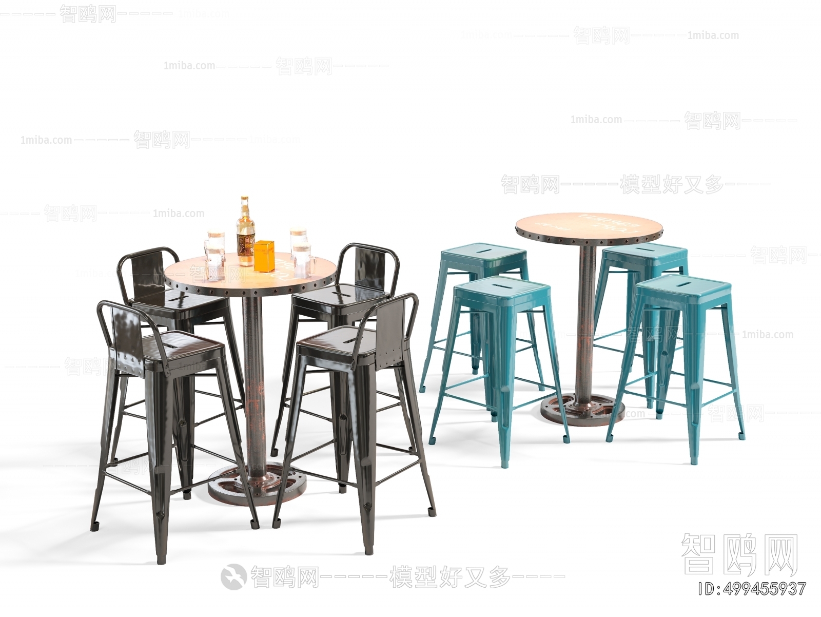 Industrial Style Counter Bar