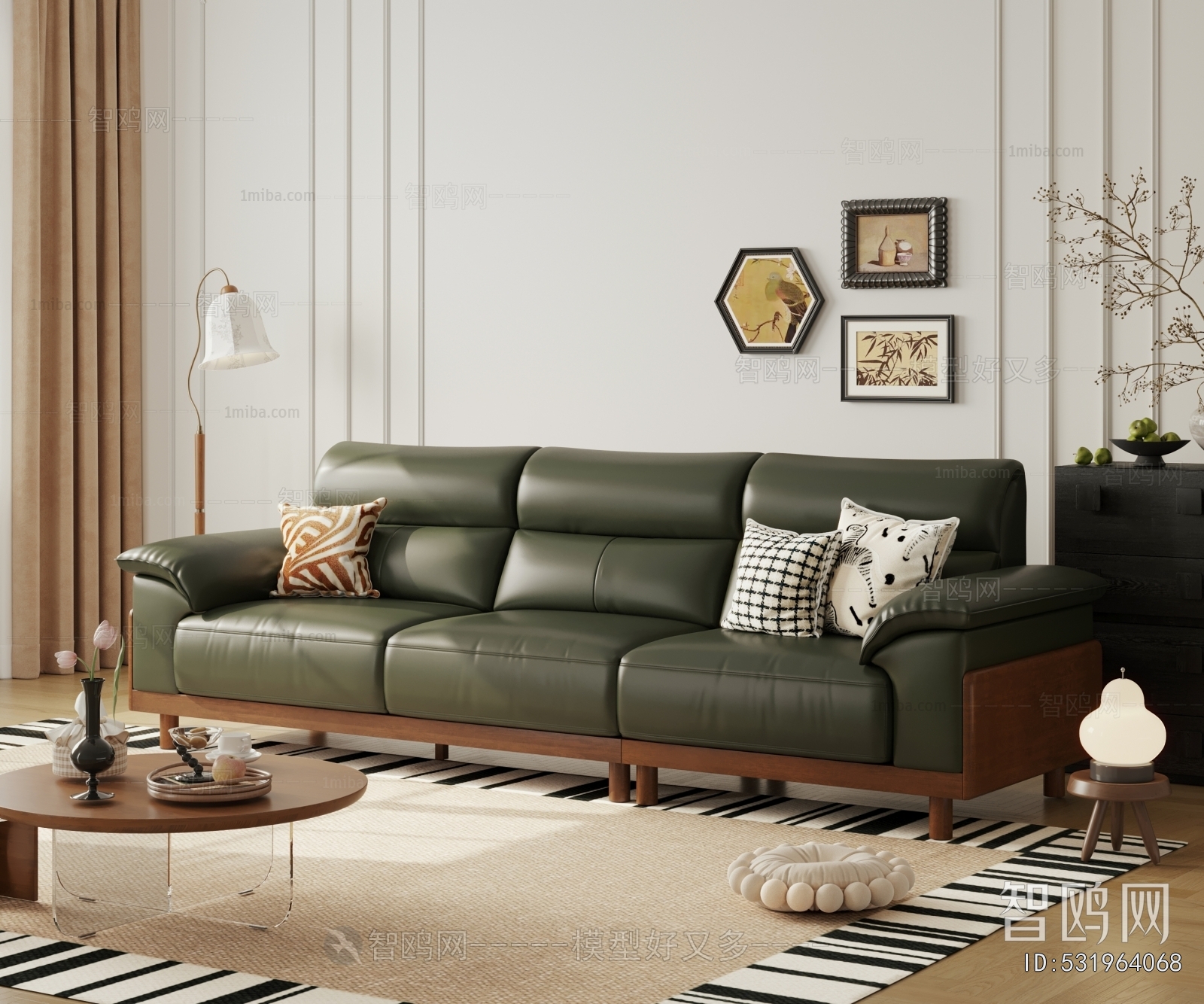 Modern Three-seat Sofa
