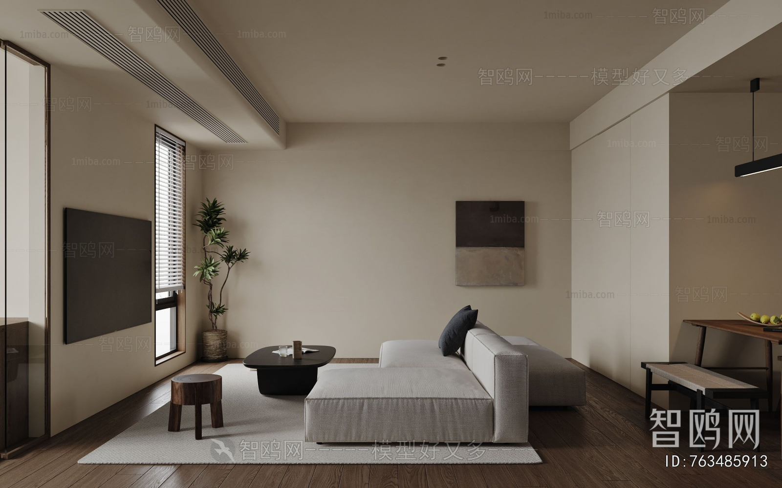 Wabi-sabi Style A Living Room