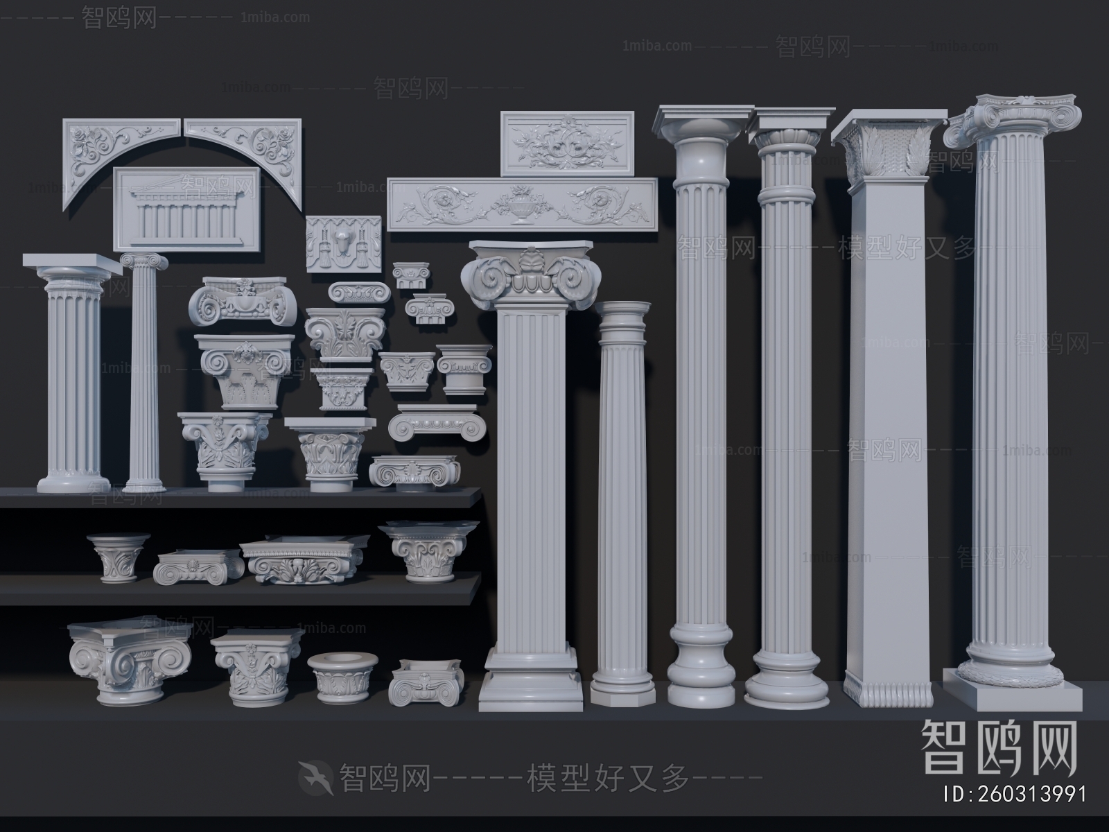 European Style Roman Pillar