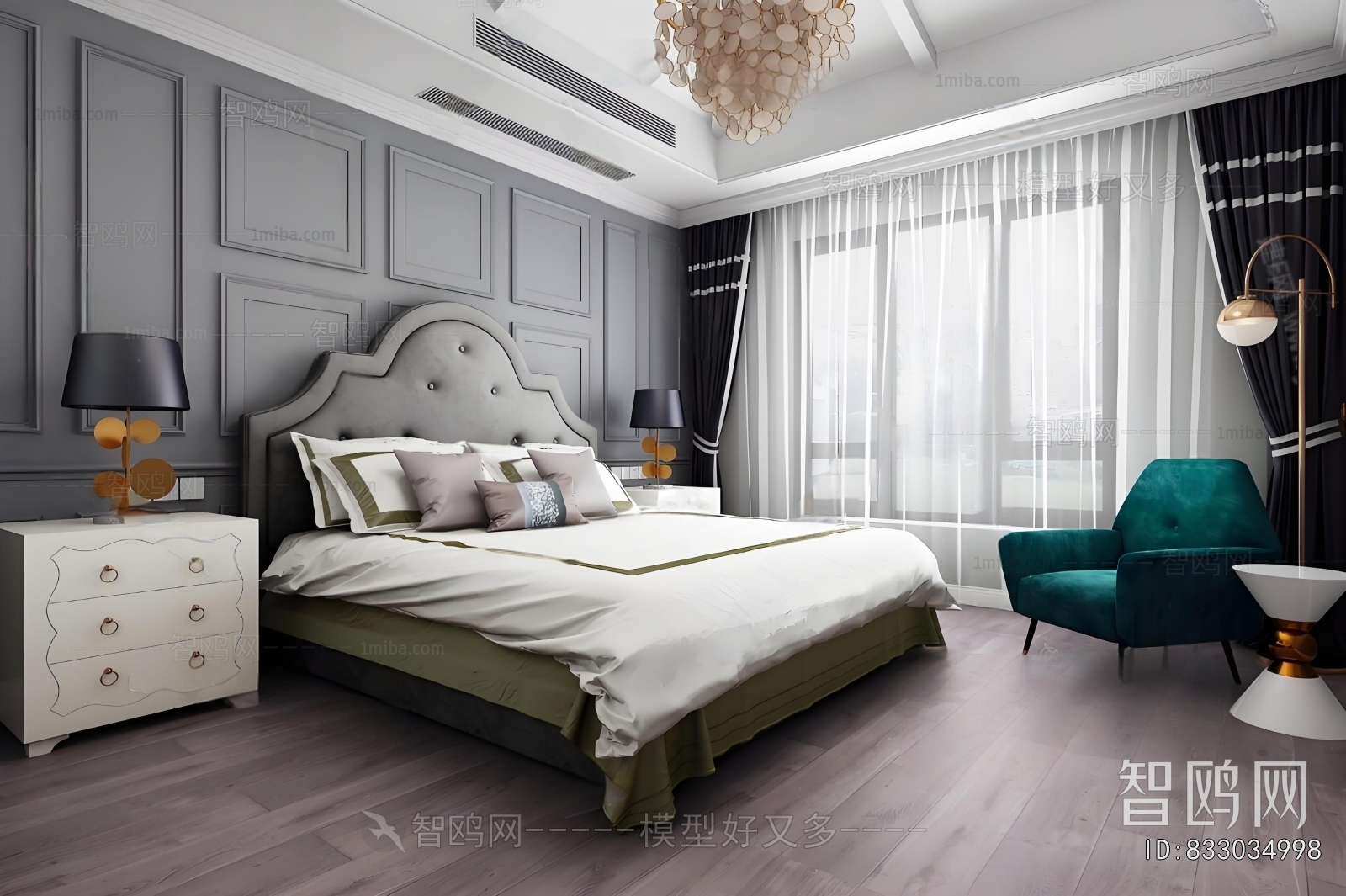 French Style Double Bed