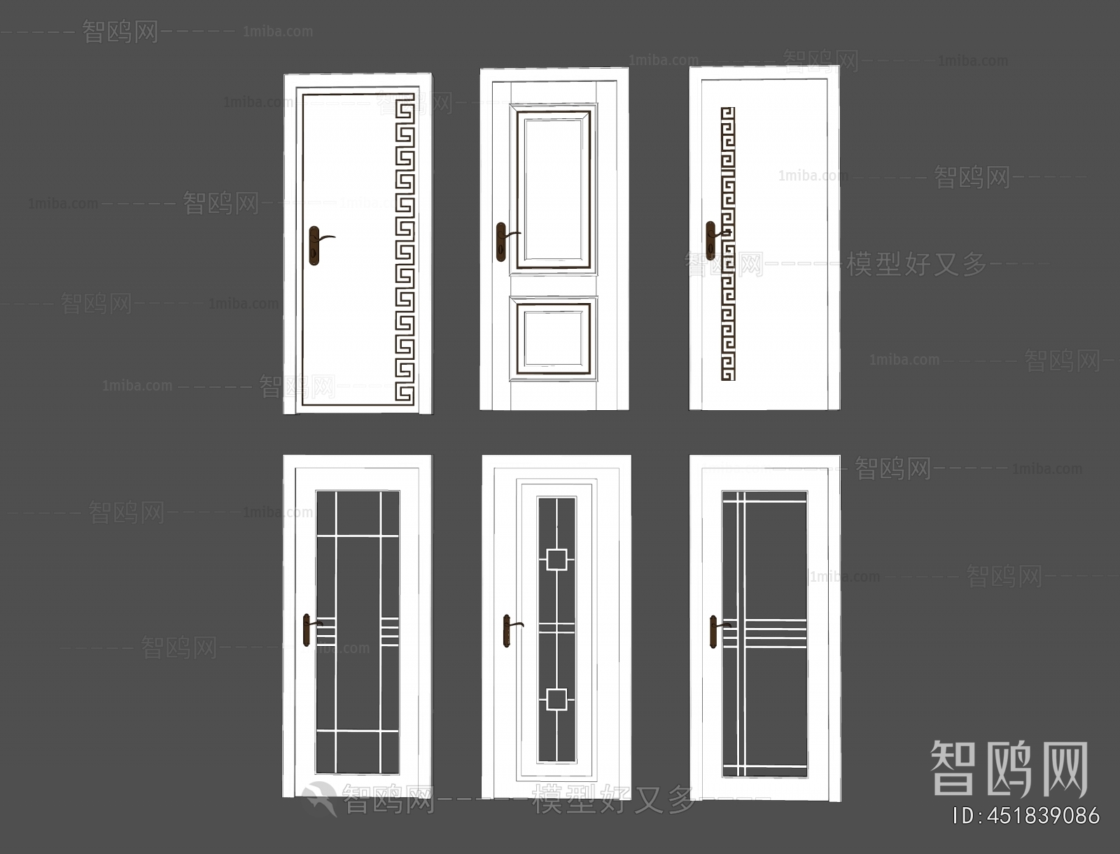 New Chinese Style Single Door