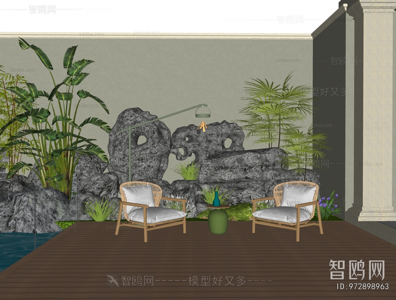 New Chinese Style Courtyard/landscape