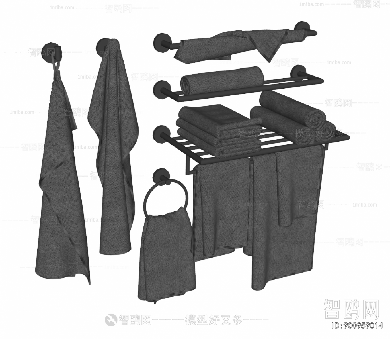 Modern Bathroom Rack