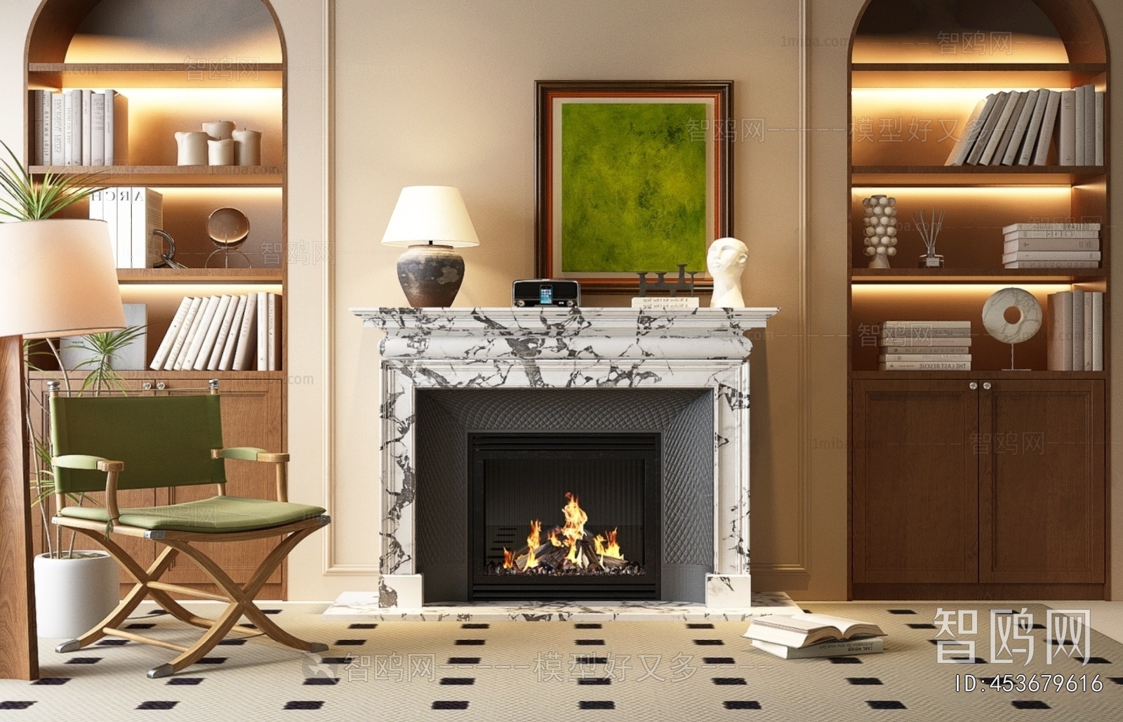 French Style Fireplace