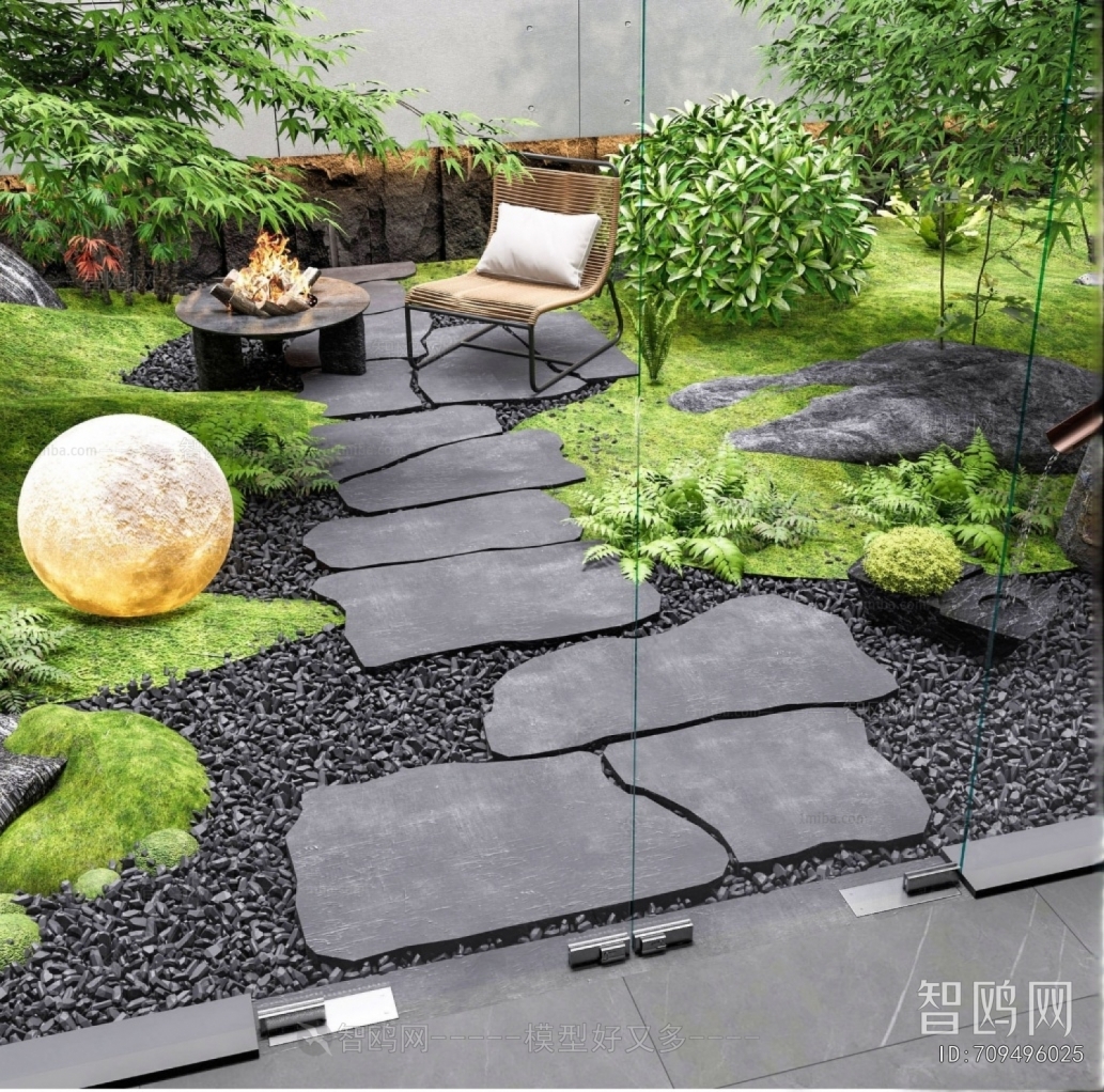 New Chinese Style Courtyard/landscape