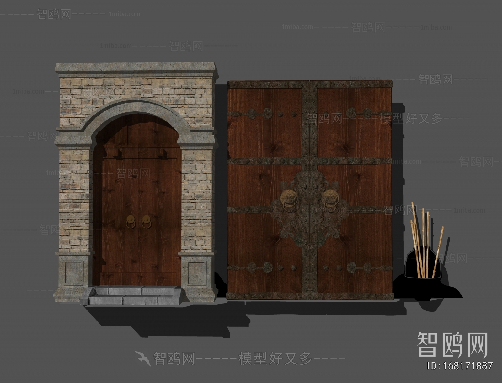 Chinese Style Double Door