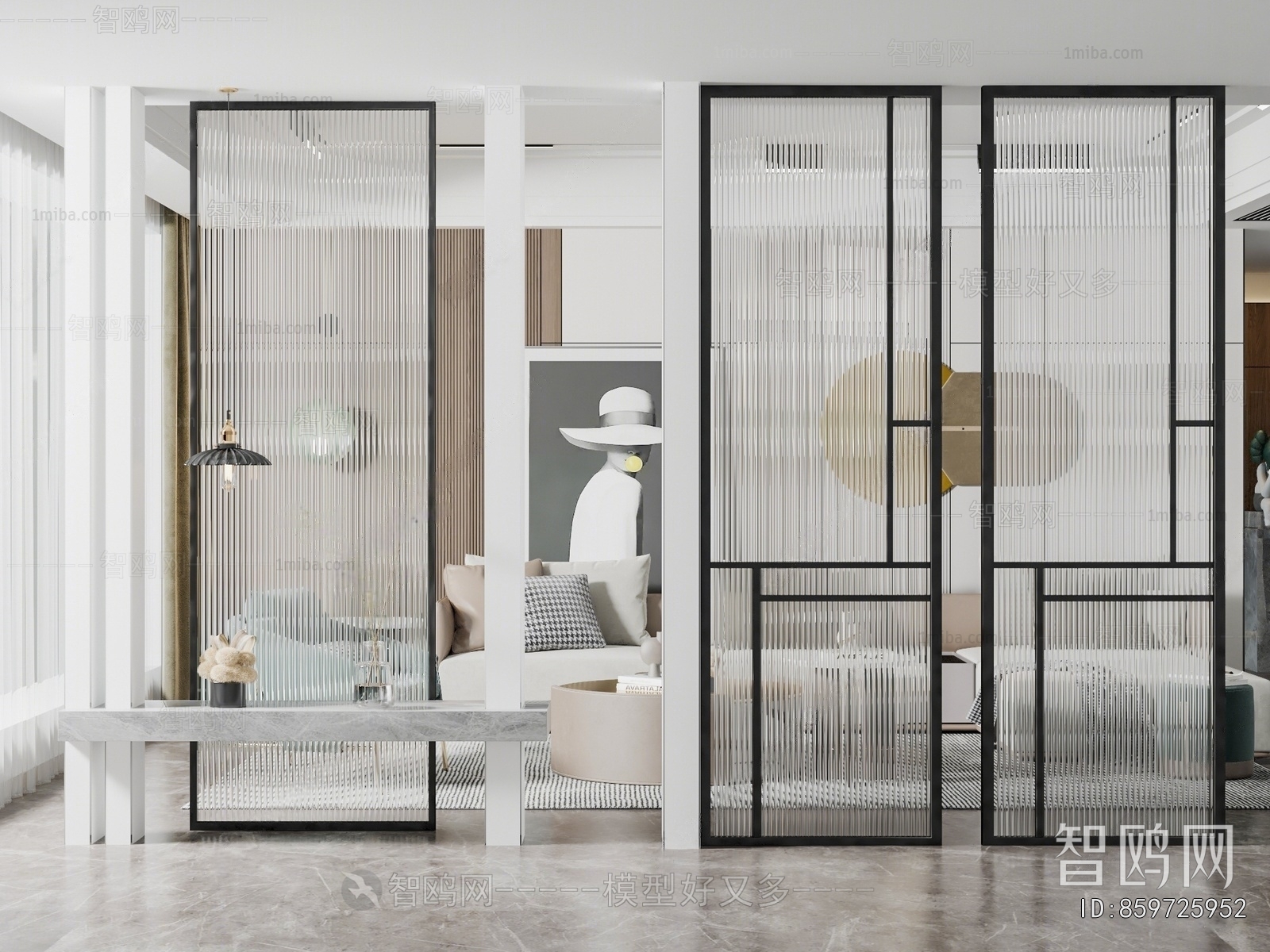 Modern Glass Screen Partition