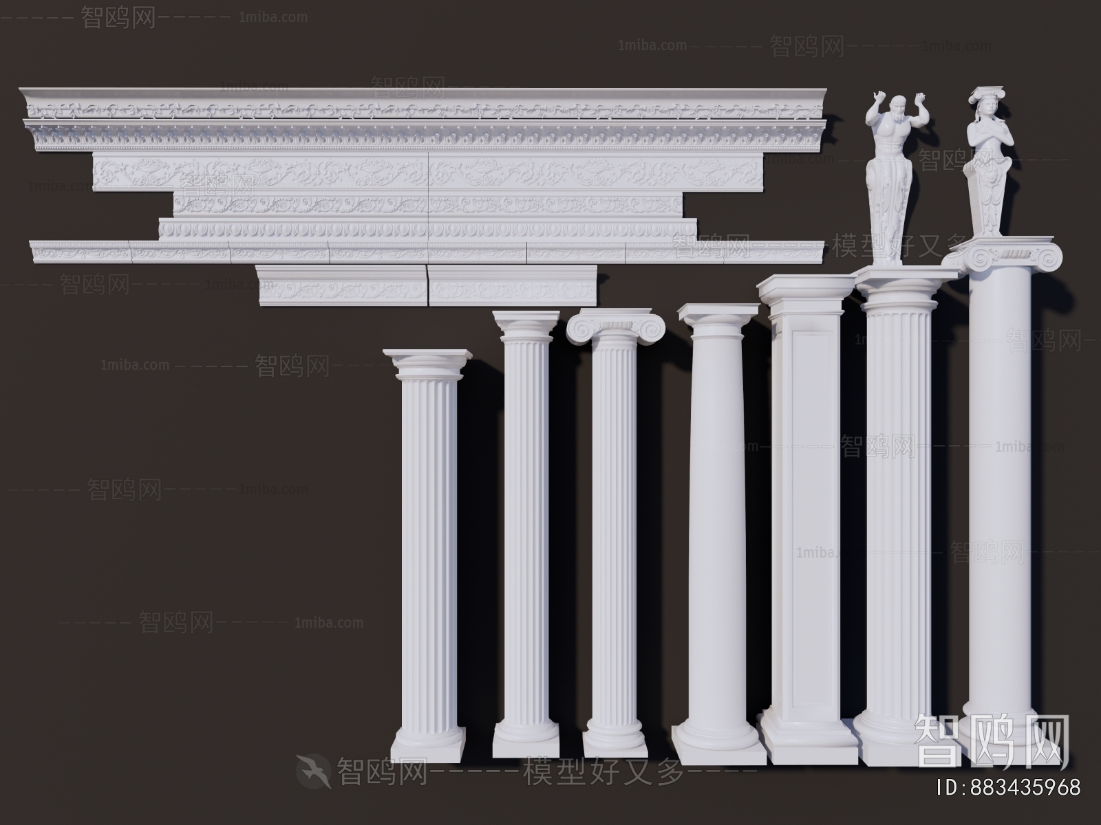 European Style Roman Pillar