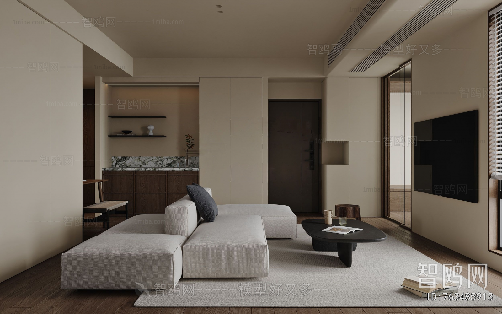 Wabi-sabi Style A Living Room