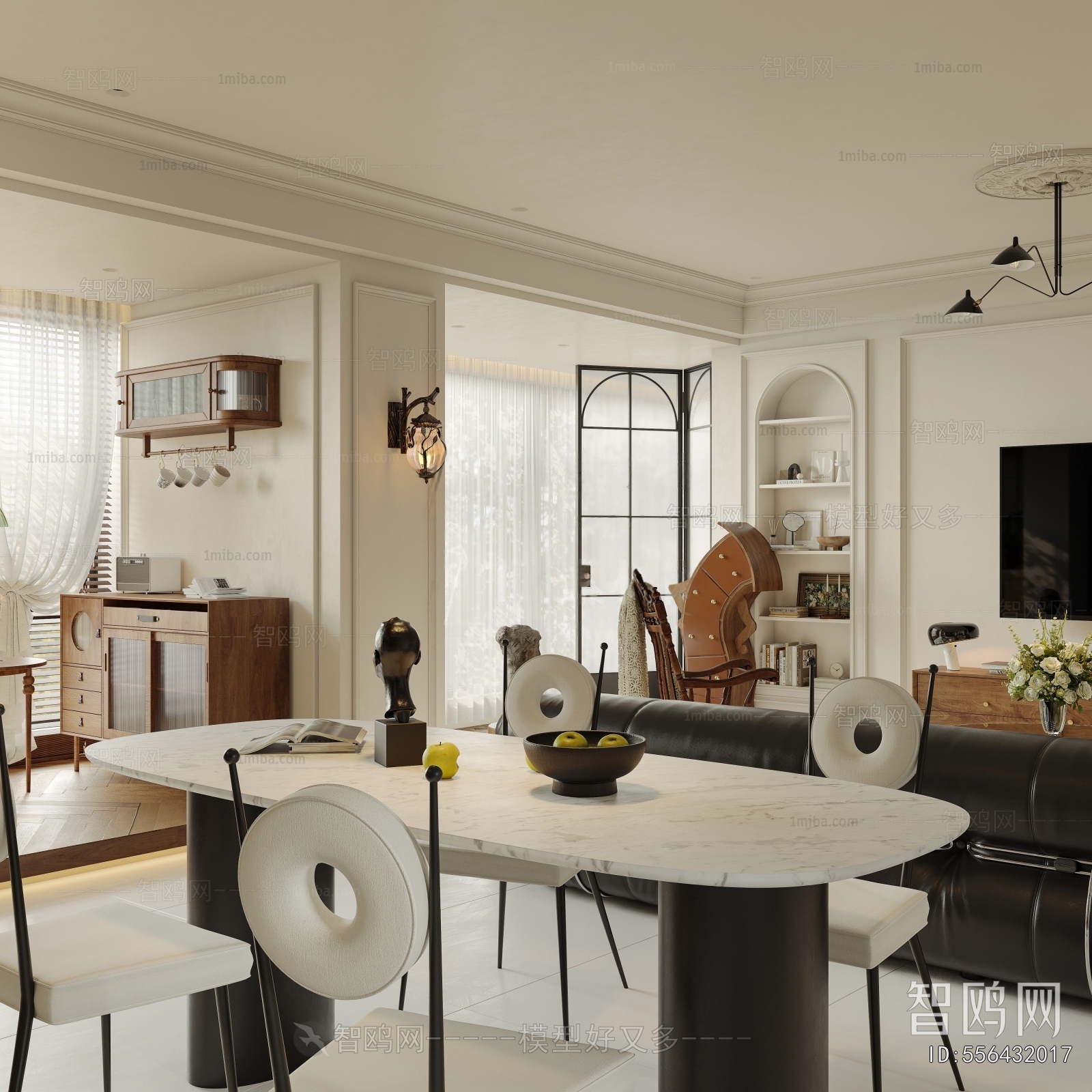 French Style Open Kitchen