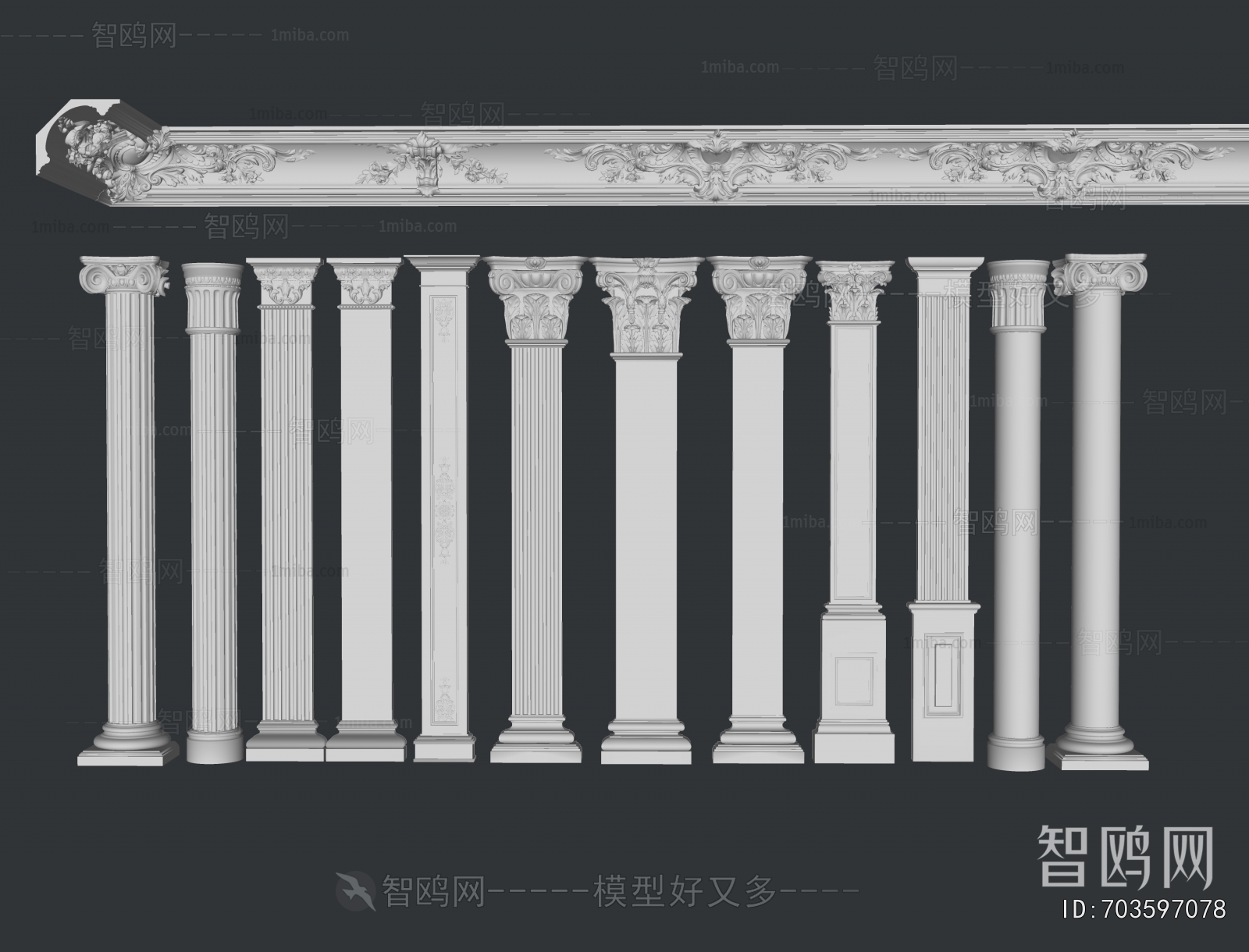 European Style Roman Pillar