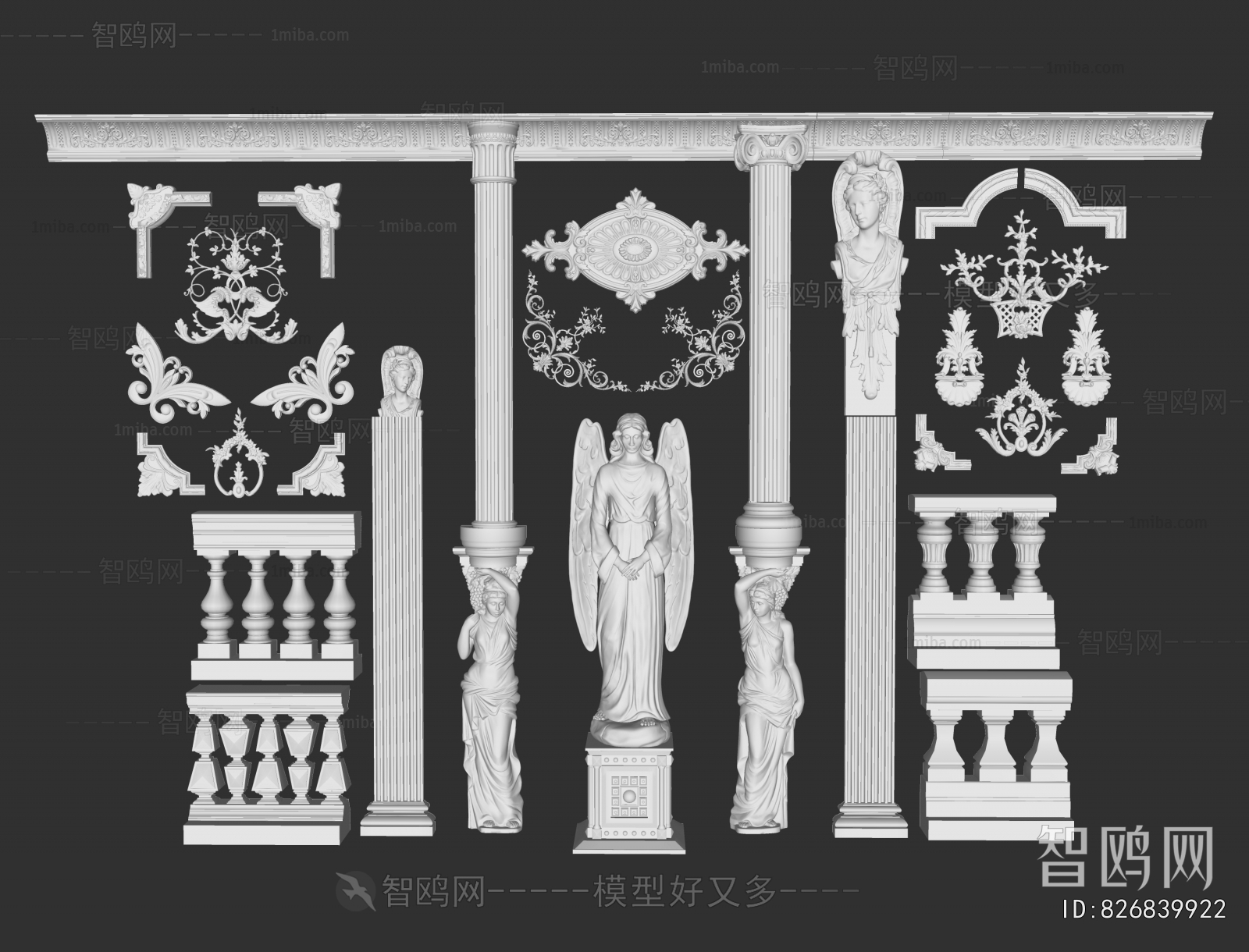 European Style Roman Pillar