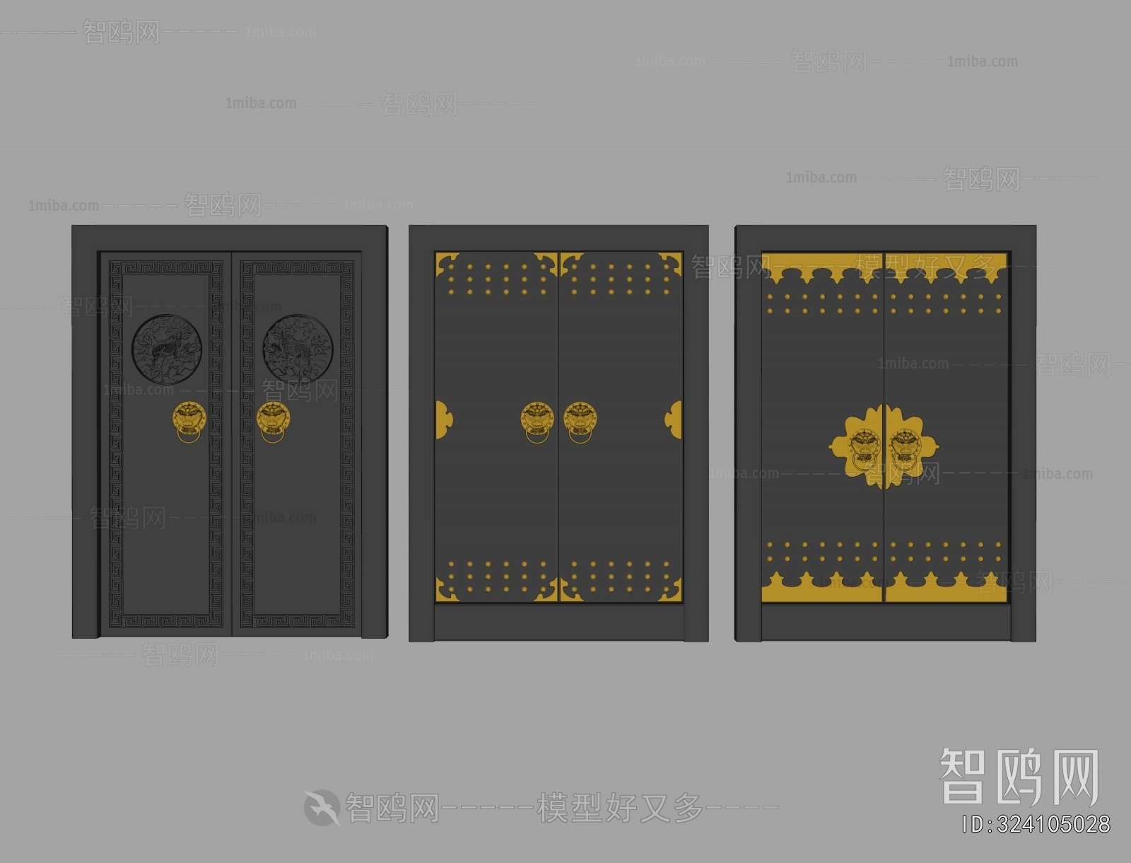 Chinese Style Double Door