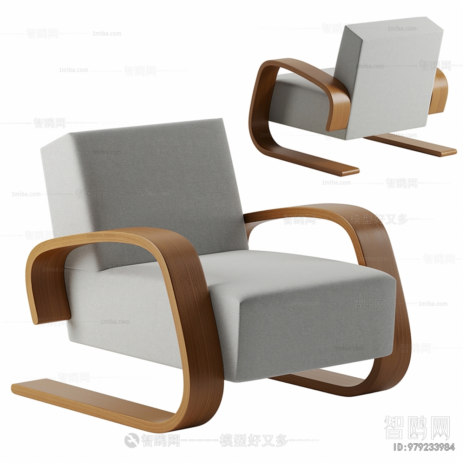 Wabi-sabi Style Lounge Chair