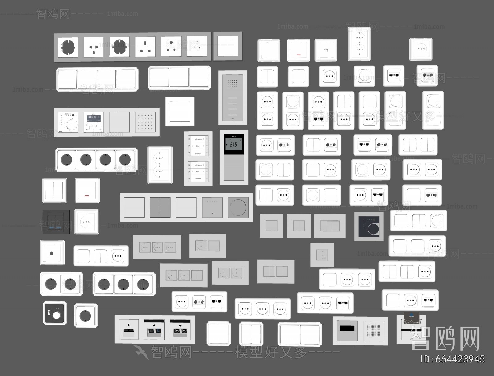 Modern Switch Socket Panel