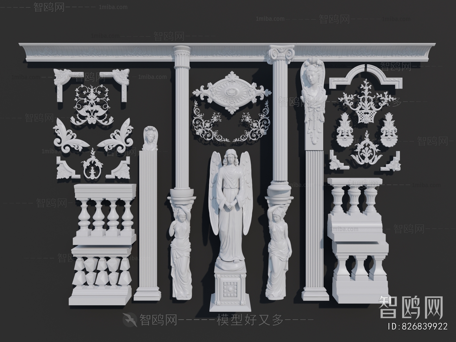 European Style Roman Pillar