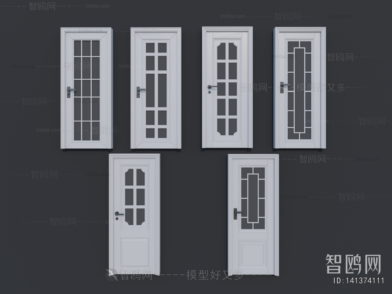 Simple European Style Single Door