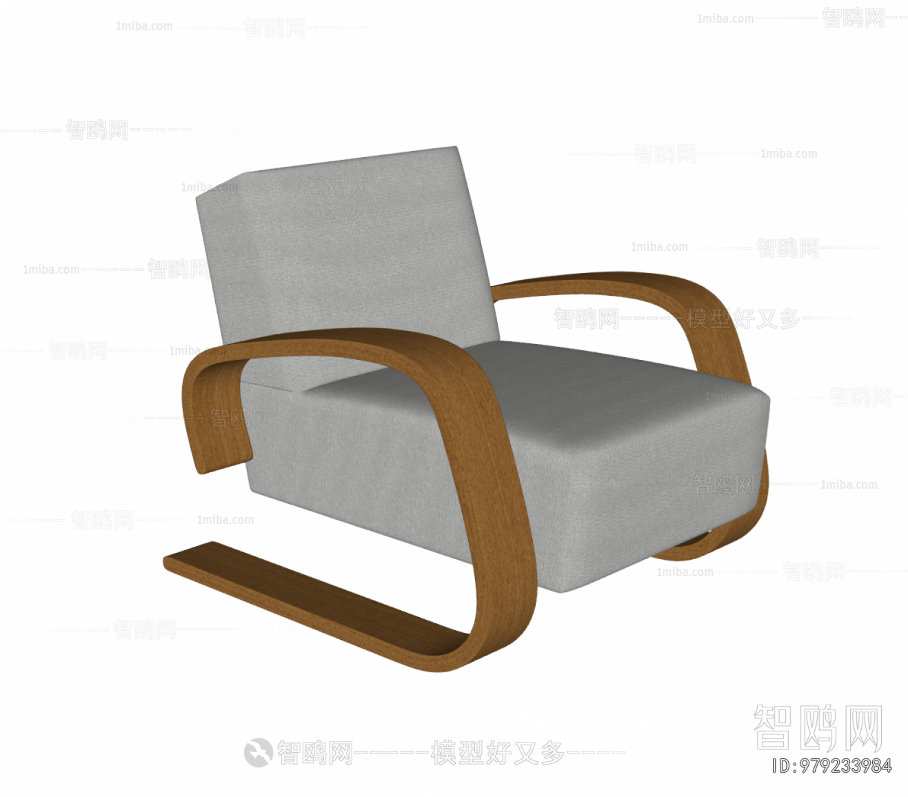 Wabi-sabi Style Lounge Chair