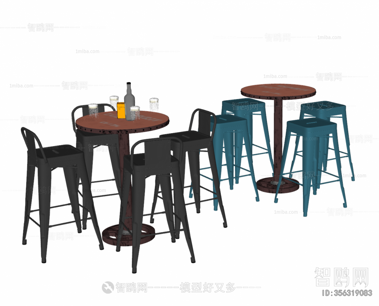 Industrial Style Counter Bar