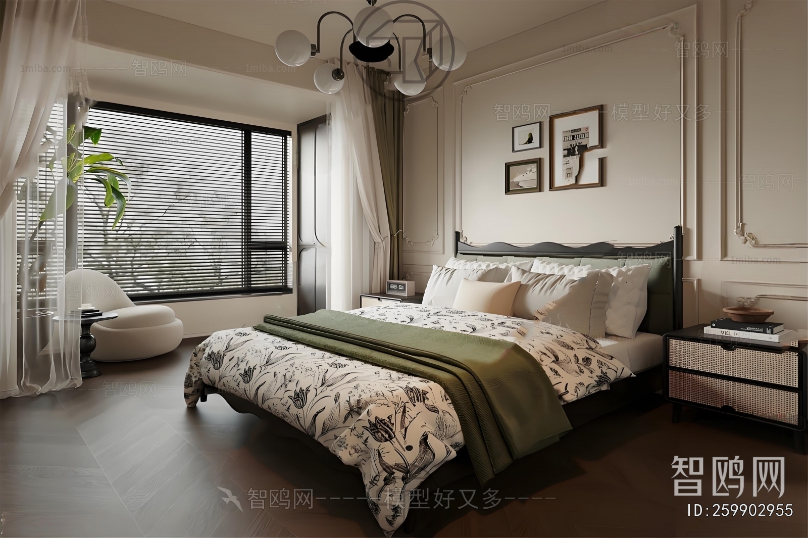 French Style Double Bed