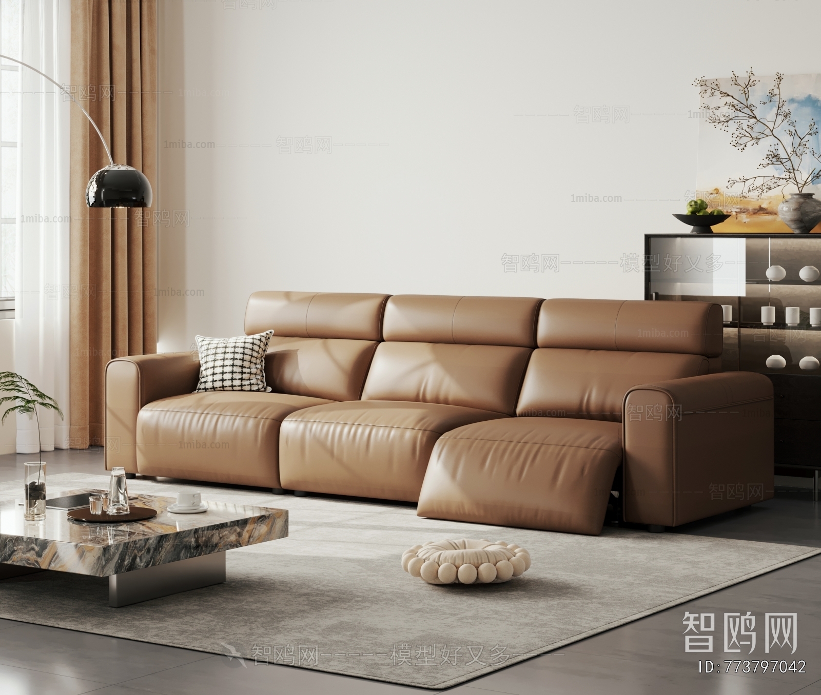 Modern Three-seat Sofa