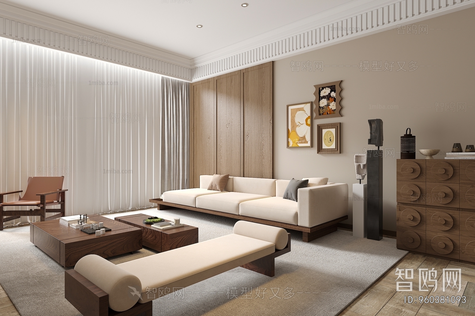 Wabi-sabi Style A Living Room