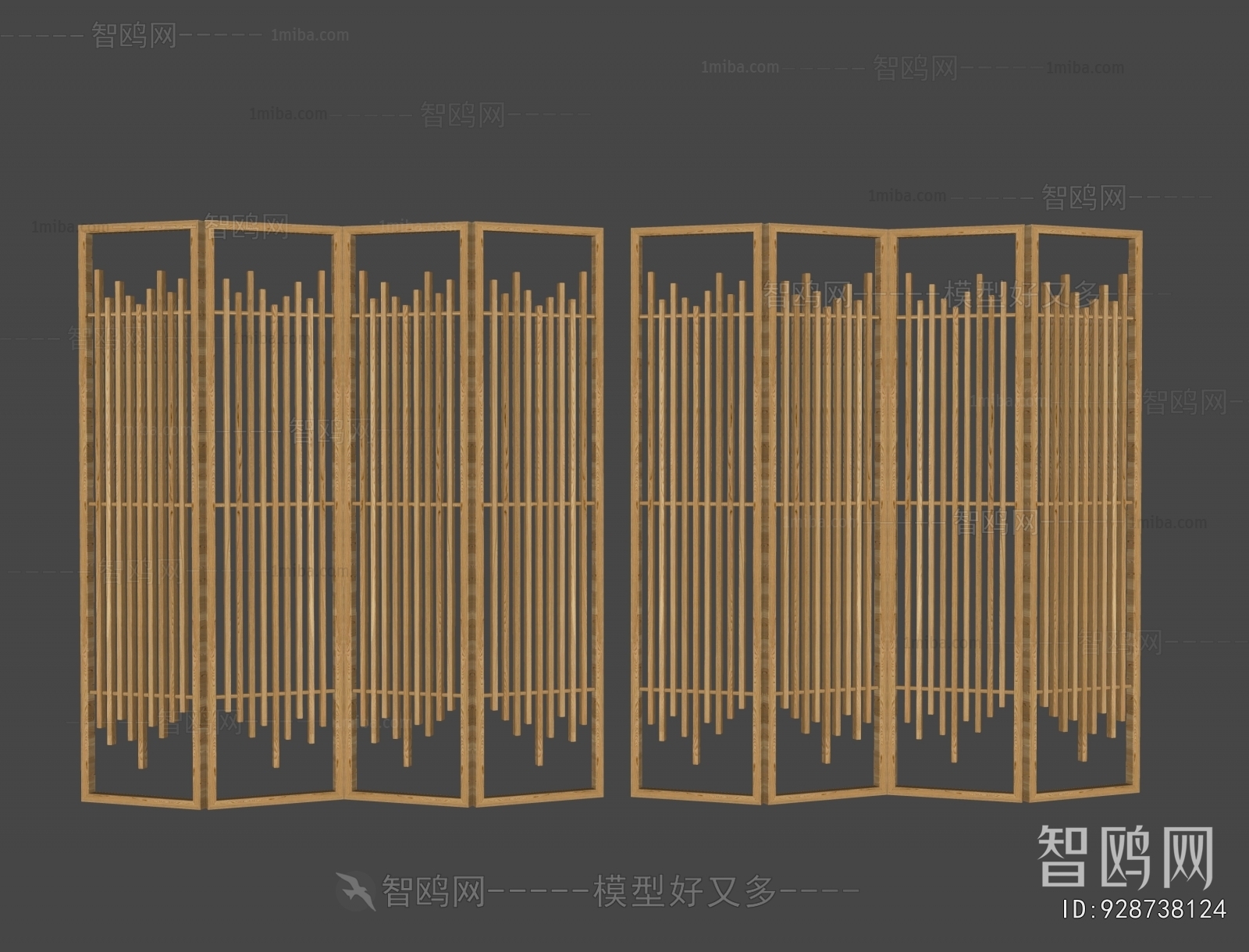 New Chinese Style Wooden Screen Partition