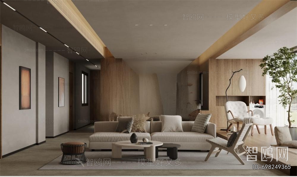 Wabi-sabi Style A Living Room