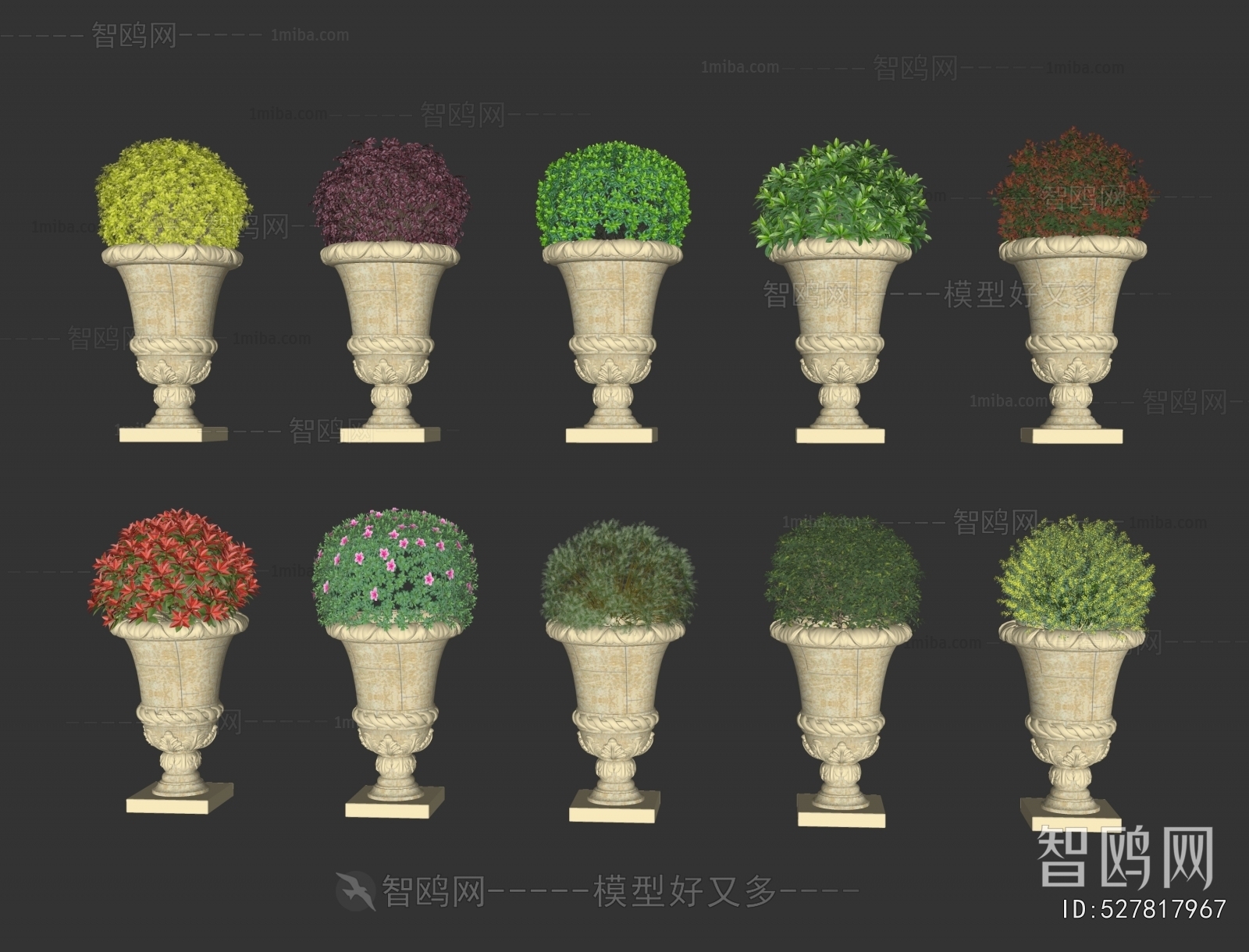 European Style Flower Bed, Flower Bowl, Flower Box