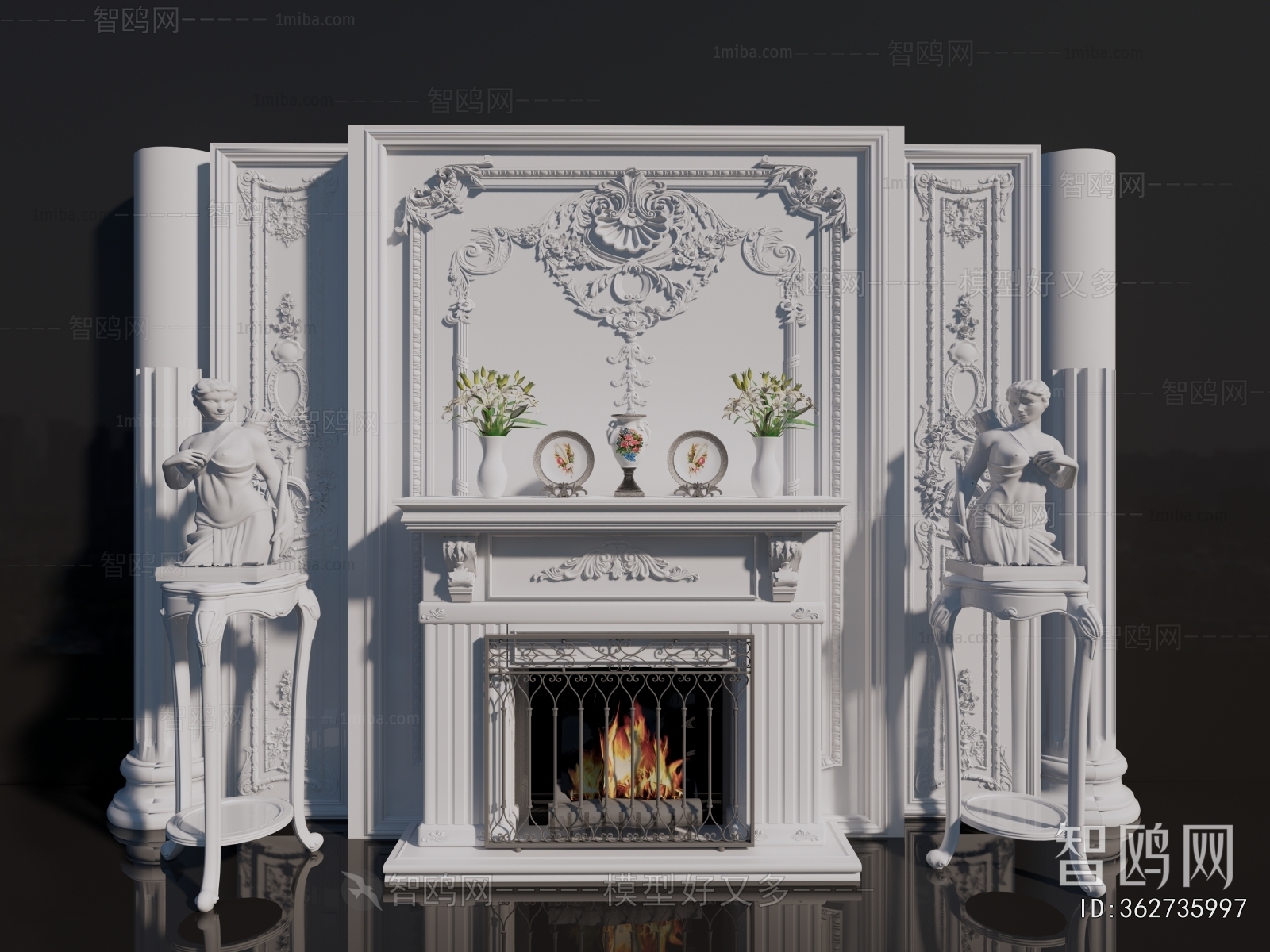 European Style Fireplace