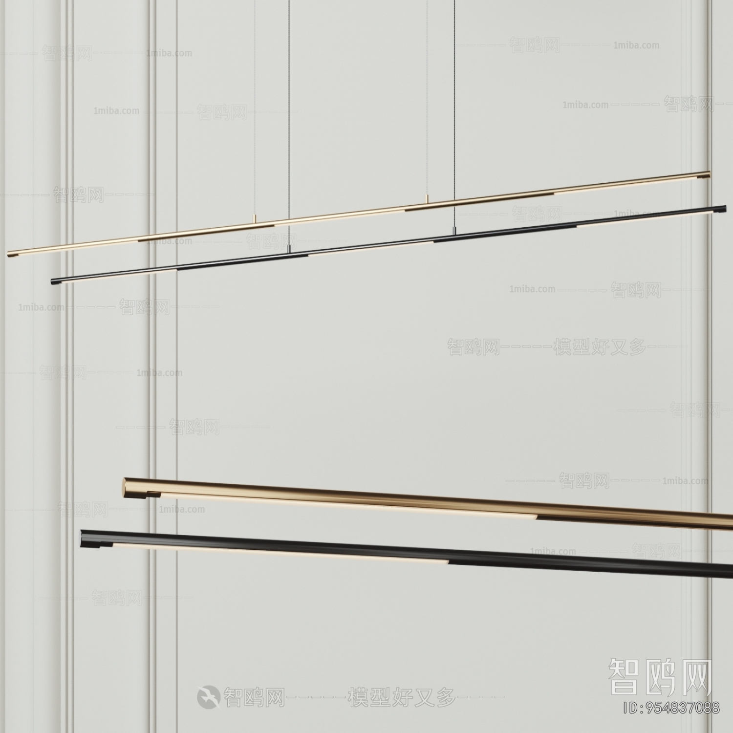 Modern Long Chandelier