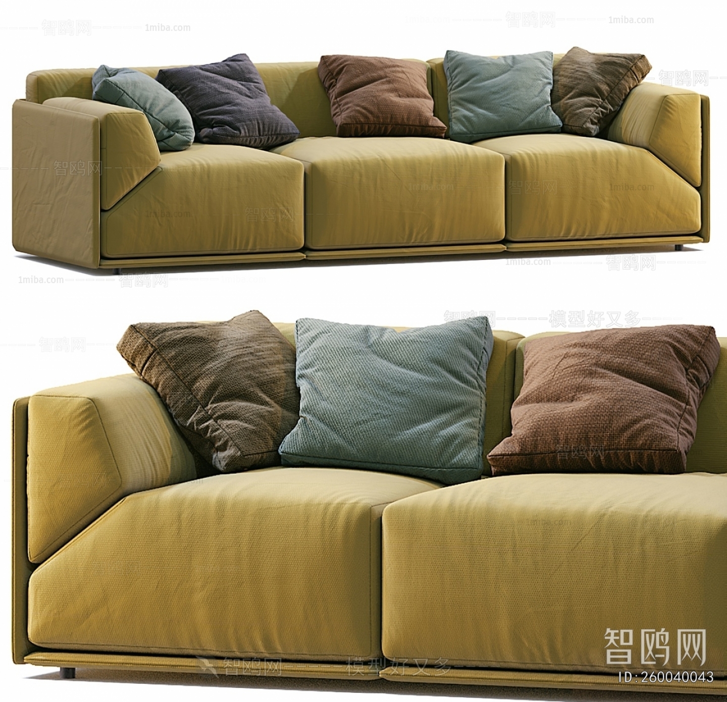 Modern Three-seat Sofa