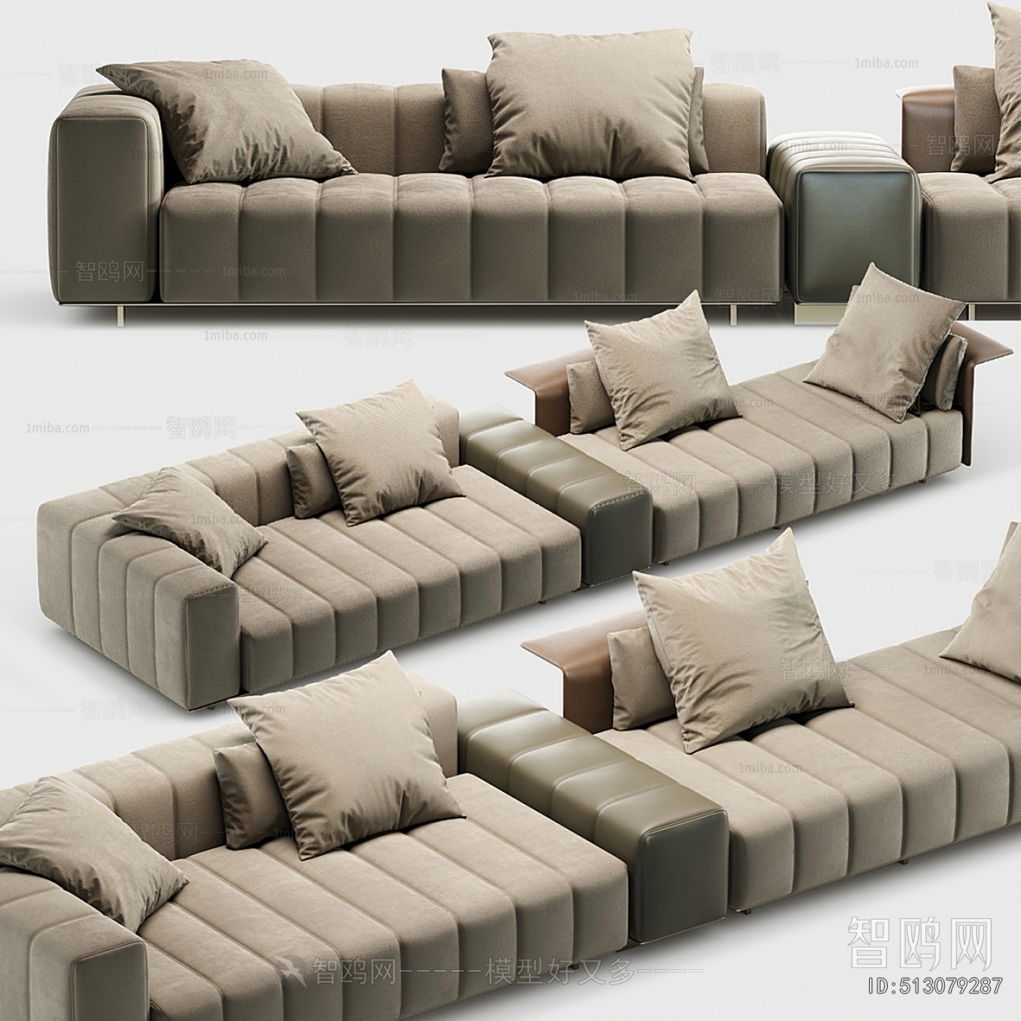 Modern Multi Person Sofa