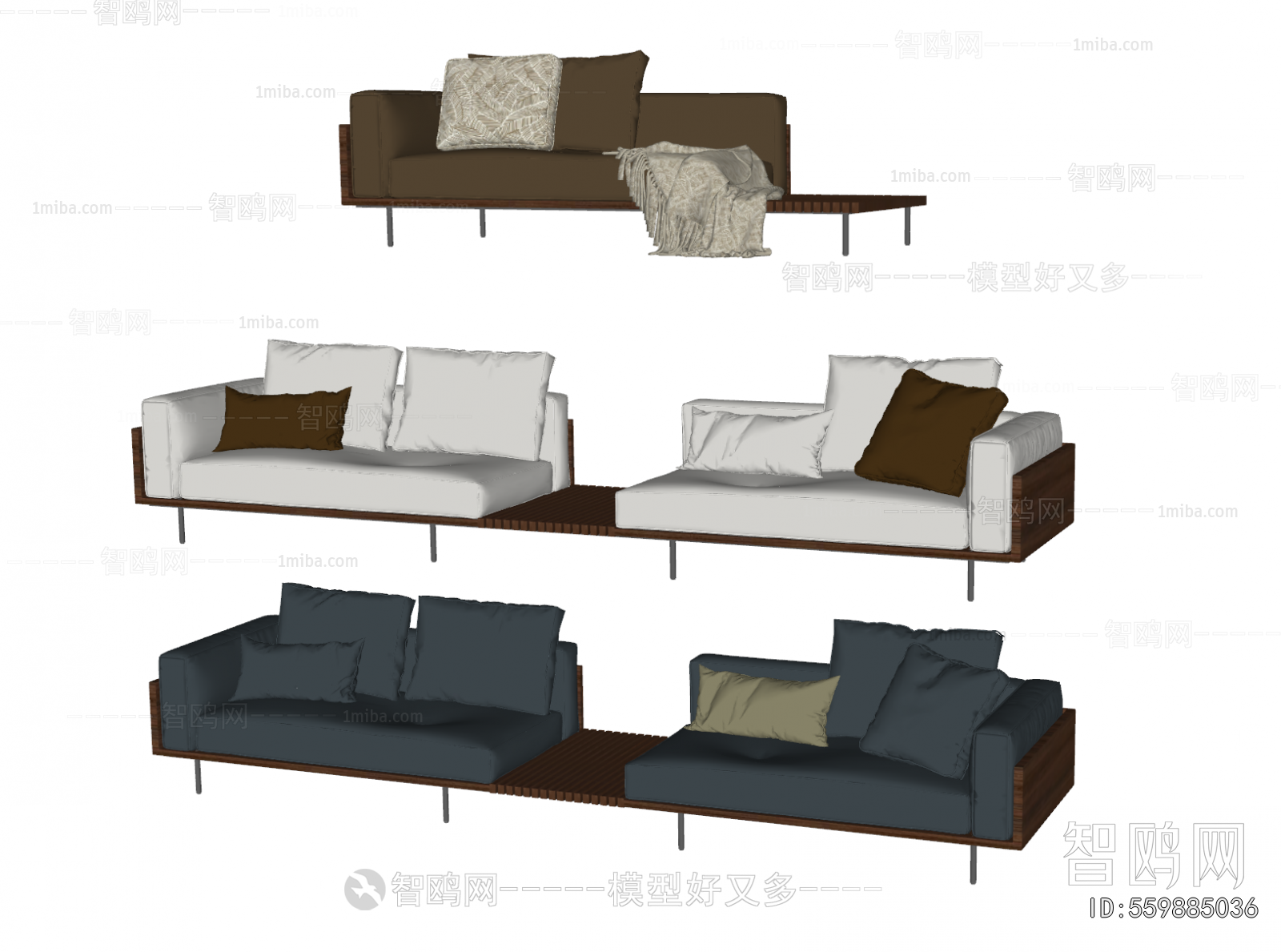 Modern Multi Person Sofa