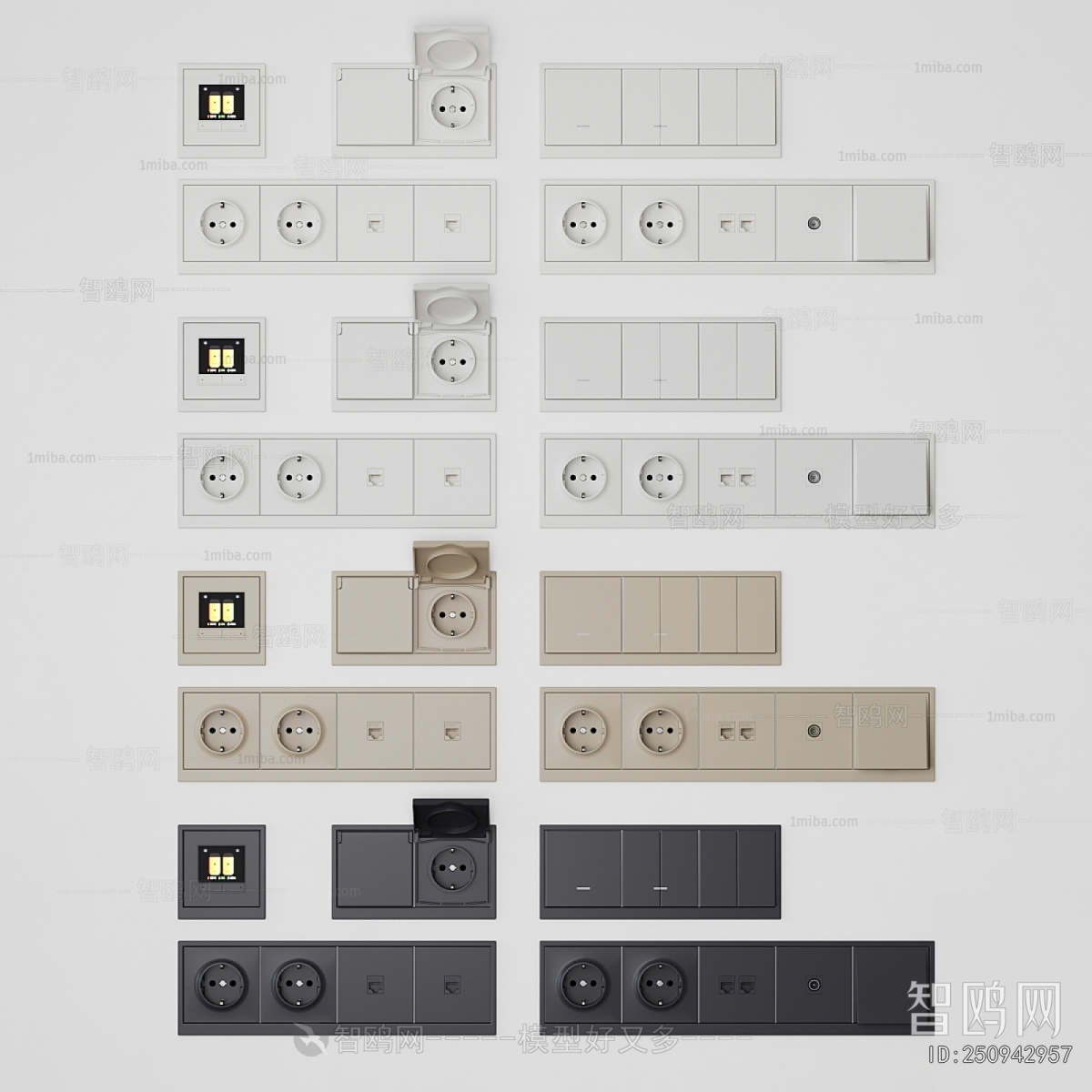 Modern Switch Socket Panel