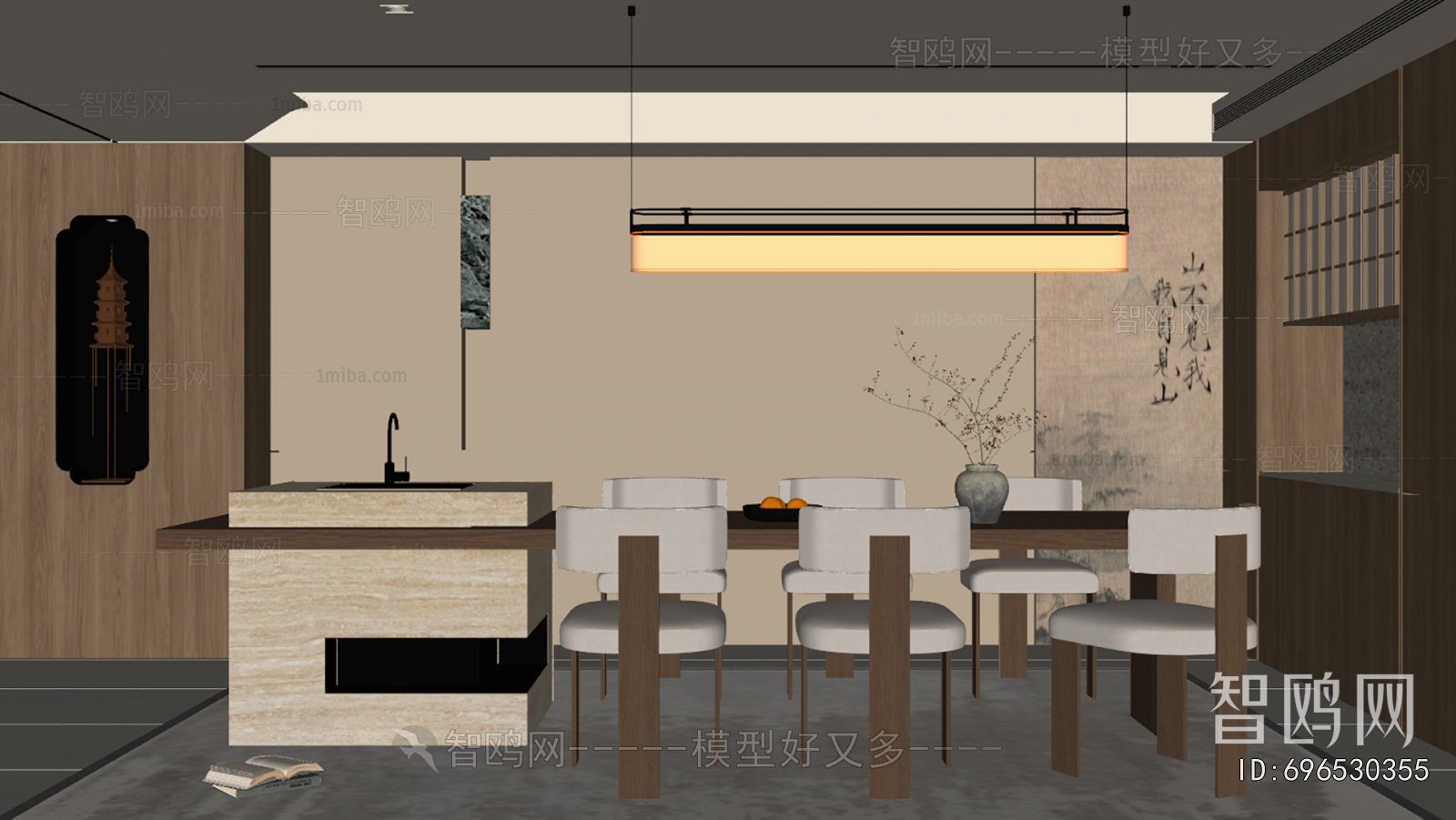 New Chinese Style Dining Room