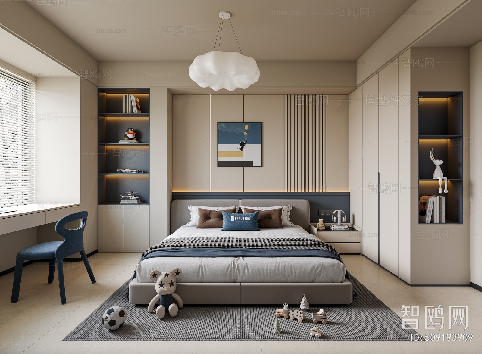 Modern Boy's Room And Son's Room