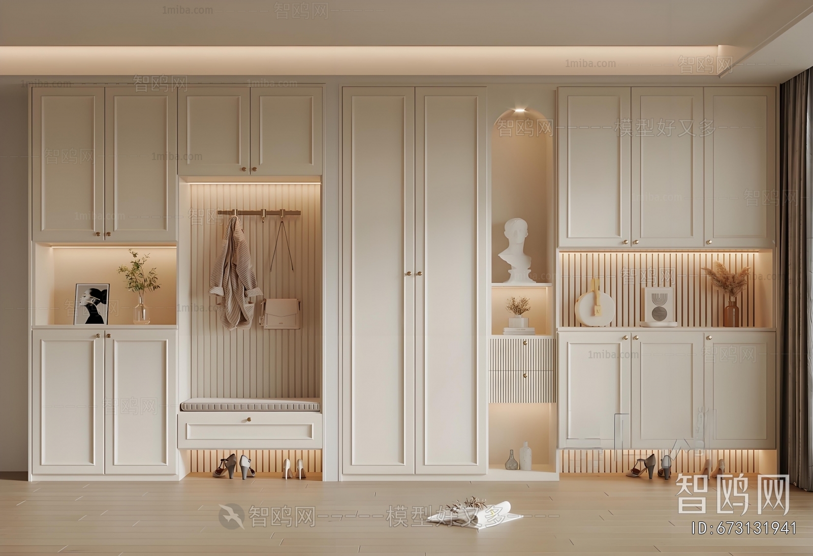 French Style Shoe Cabinet