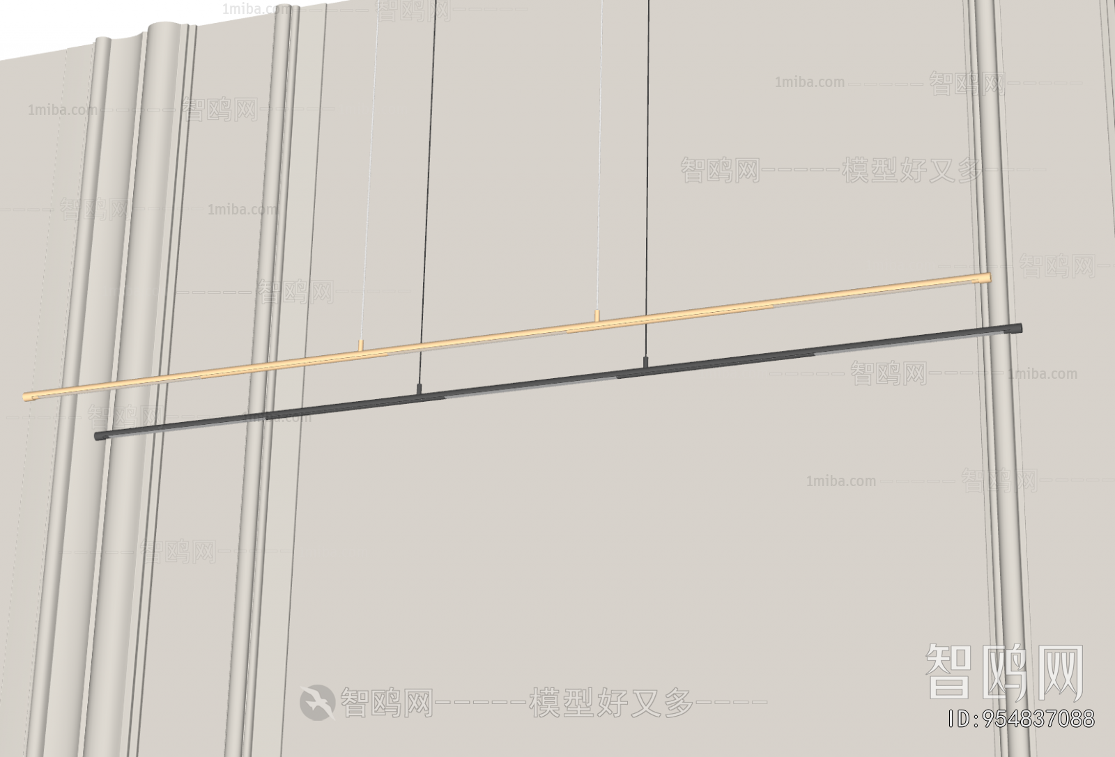 Modern Long Chandelier