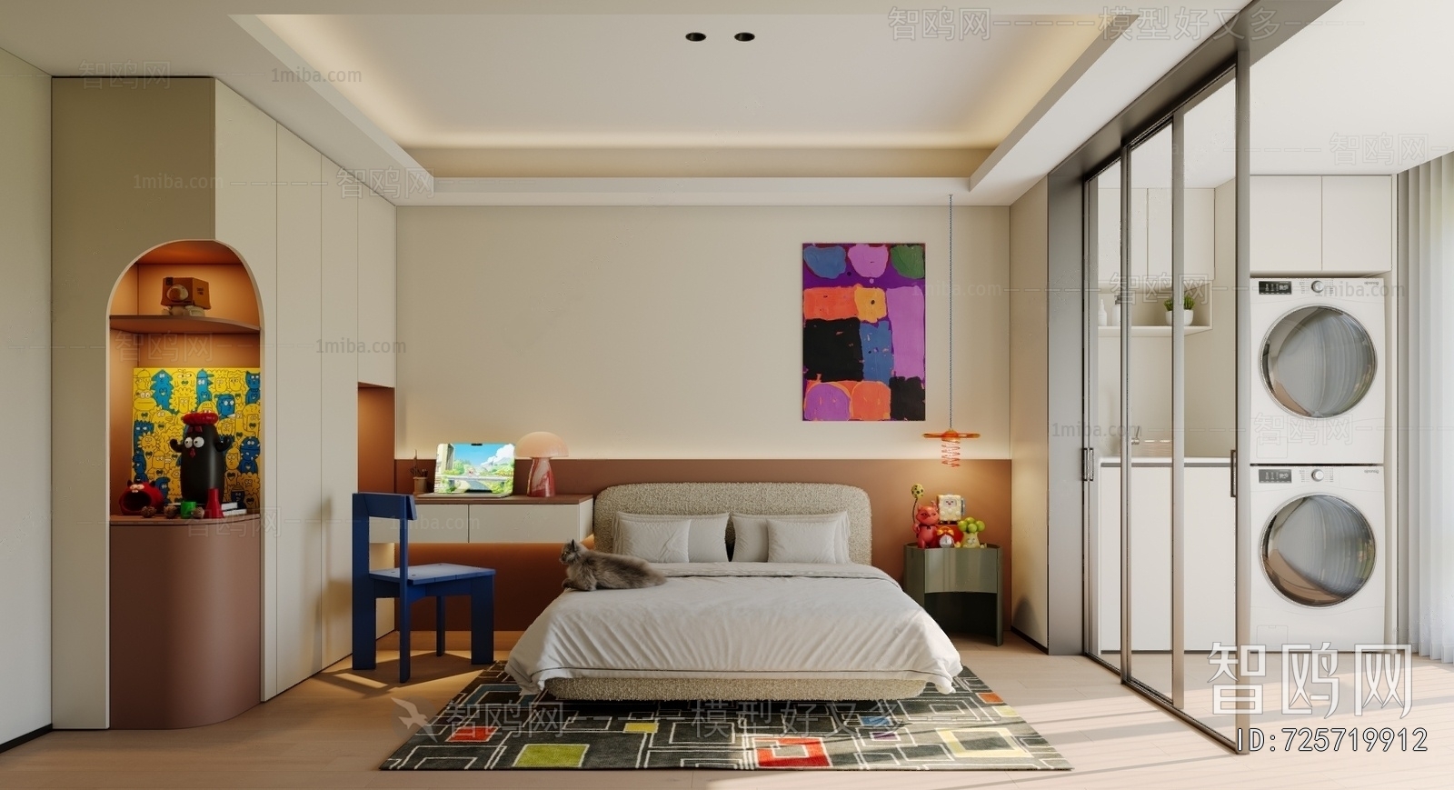 Modern Boy's Room And Son's Room