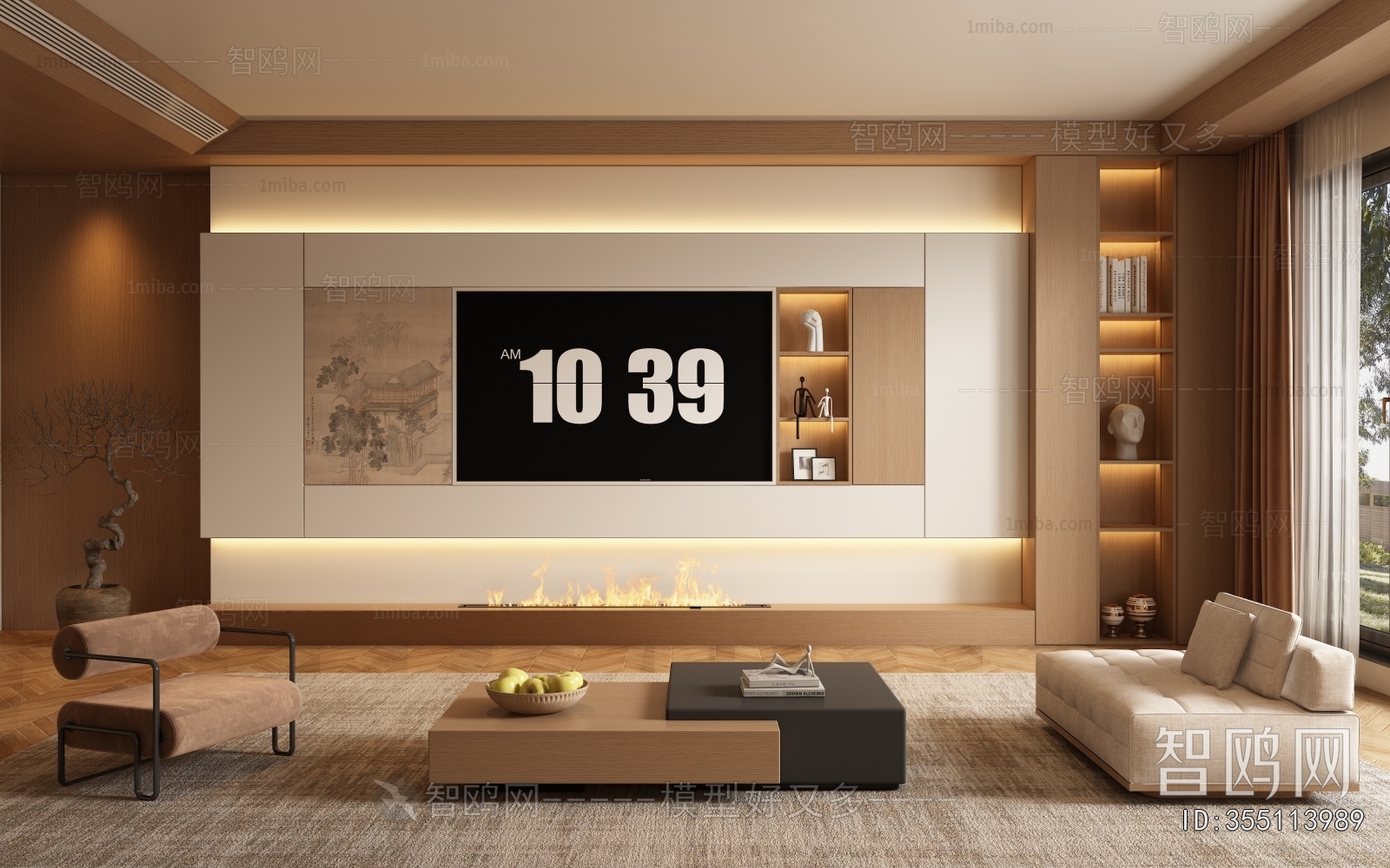 New Chinese Style A Living Room