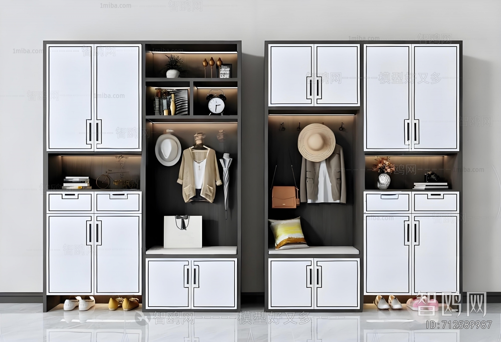 New Chinese Style Shoe Cabinet