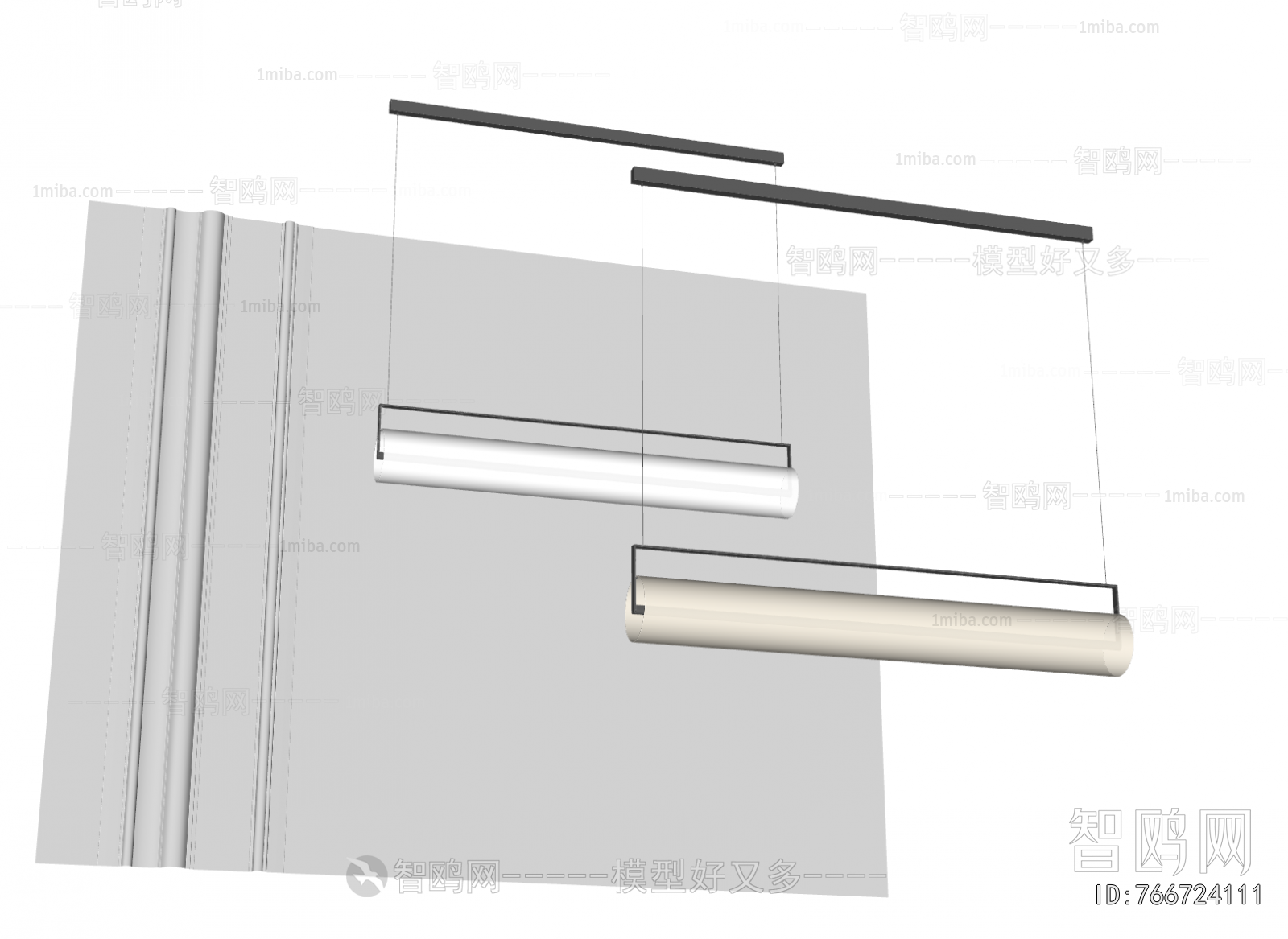 Modern Long Chandelier