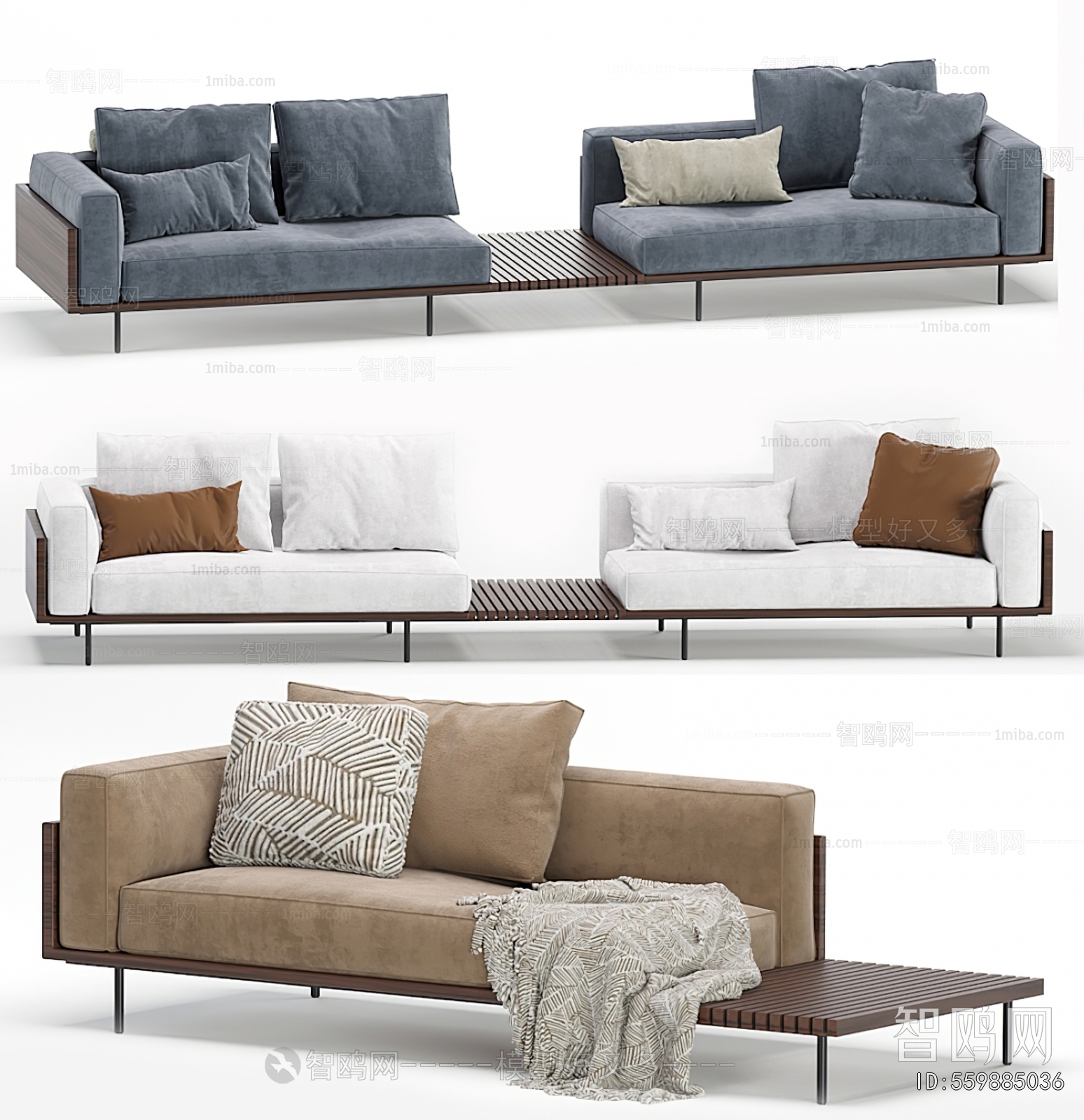 Modern Multi Person Sofa