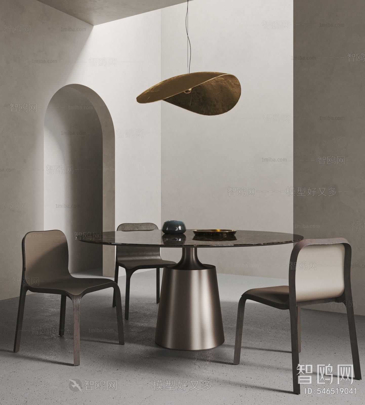 Wabi-sabi Style Dining Table And Chairs